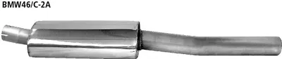 BASTUCK Vorschalldämpfer 4 Zylinder für BMW 3er E46 Compact 316i / 318i / 320i u. a. (BMWE46/C-2A)