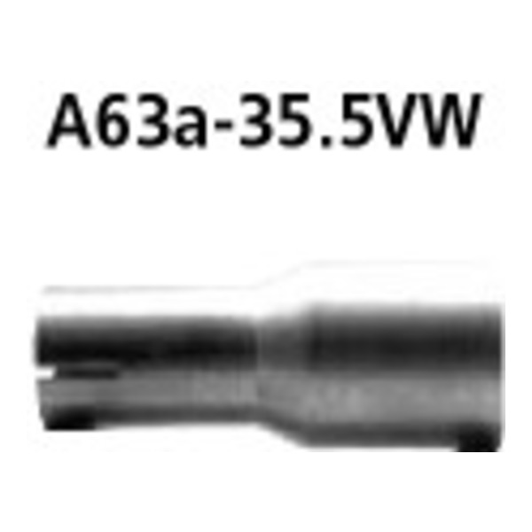 BASTUCK Adapter Komplettanlage auf Ø 35.5 mm Serie für Ford KA (A63A-35.5VW)