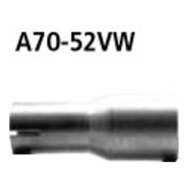 BASTUCK Adapter Endschalldämpfer auf Serienanlage auf Ø 52.0 mm für Alfa Romeo 156 inkl. GTA u. a.