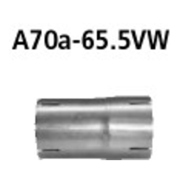 BASTUCK Adapter Komplettanlage auf Serie auf Ø 65.5 mm für Audi TT 8N Quattro inkl. 3.2l V6 (A70A-65.5/180)