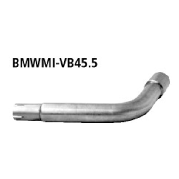 BASTUCK Verbindungsrohr Endschalldämpfer auf Serienanlage auf Ø 45.5 mm für BMW Mini R50 (BMWMI-VB45.5)