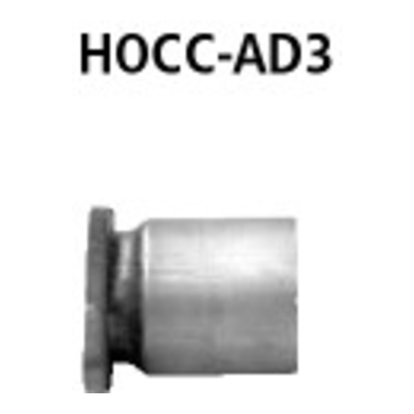 BASTUCK Adapter Endschalldämpfer auf Serienanlage für Honda Civic Diesel Bj. 2001 bis 2006 (HOCC-AD3)