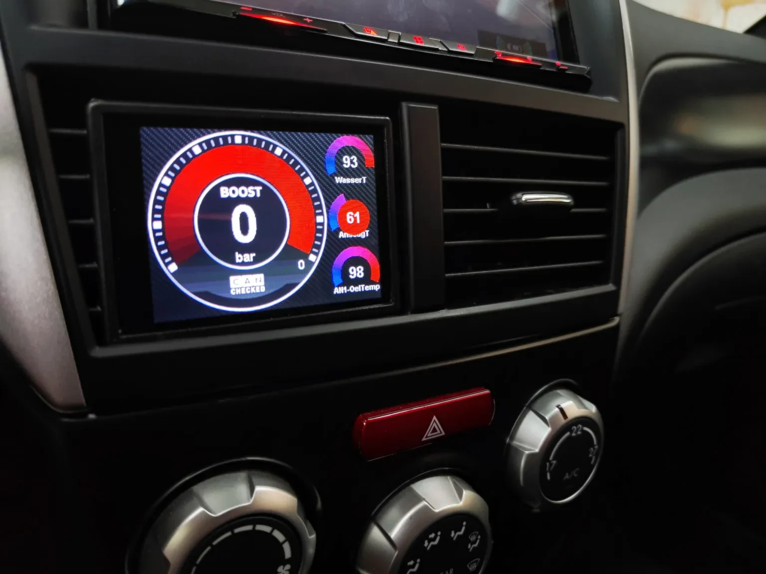 CANchecked Datendisplay 3.2" MFD32 für Subaru Impreza inkl. WRX STI 2007-2013