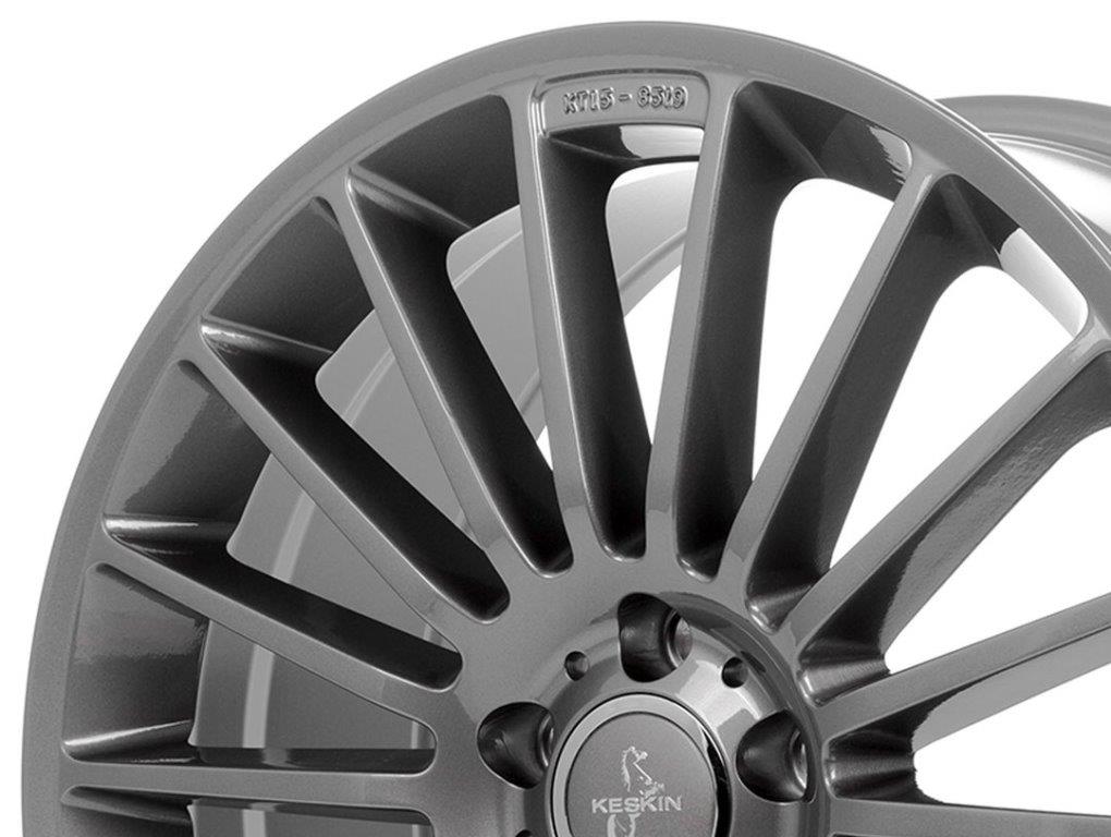 Keskin KT15 Felgen 19 Zoll 8,5x19 ET45 5x112 Palladium Painted (PP) – Felgensatz für Audi & Mercedes