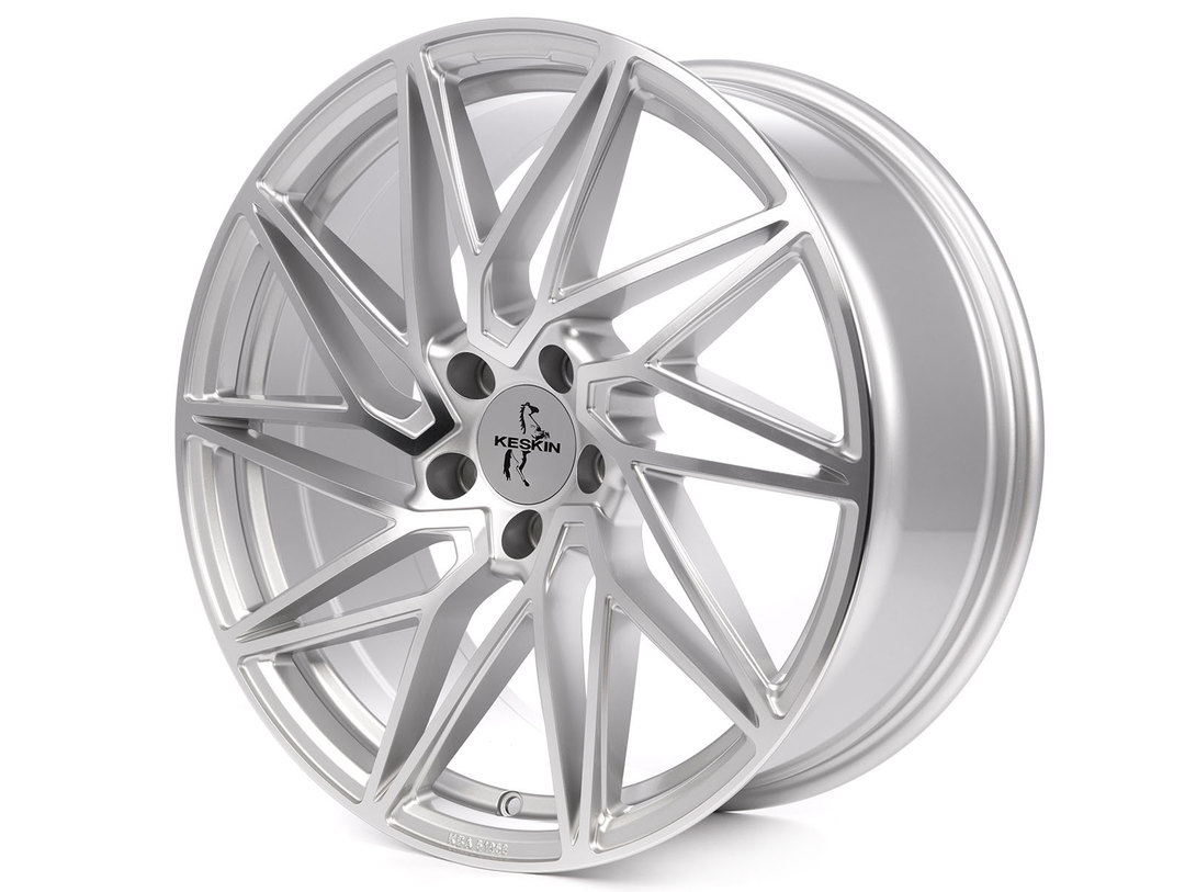 Keskin KT20 Felgen 19 Zoll 8,5x19 ET45 5x112 Silber Front Polish