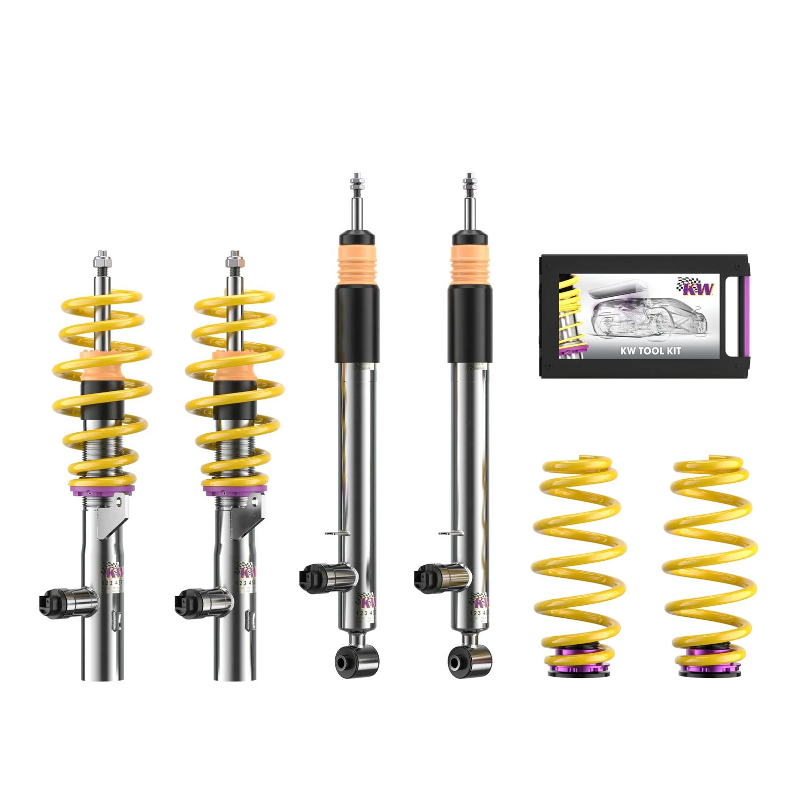 KW V4 Clubsport Gewindefahrwerk | Leon (5F) inkl. Cupra | Golf 7 inkl. GTI/CS/TCR/GTD | 3978020N für A3/S3 8V
