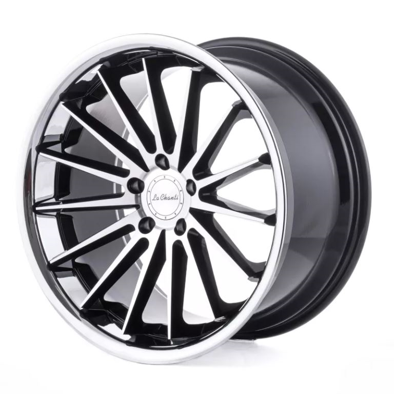 La Chanti LC-P12 Felgen 20 Zoll 9x20 ET35/23 / 10,5x20 ET42 5x112 Black Machined - SS Lip