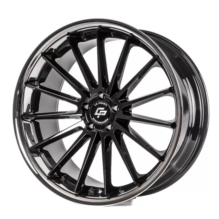 La Chanti LC-P12 Felgen 20 Zoll 9x20 ET35/23 / 10,5x20 ET42 5x112 Glossy Black - SS Lip