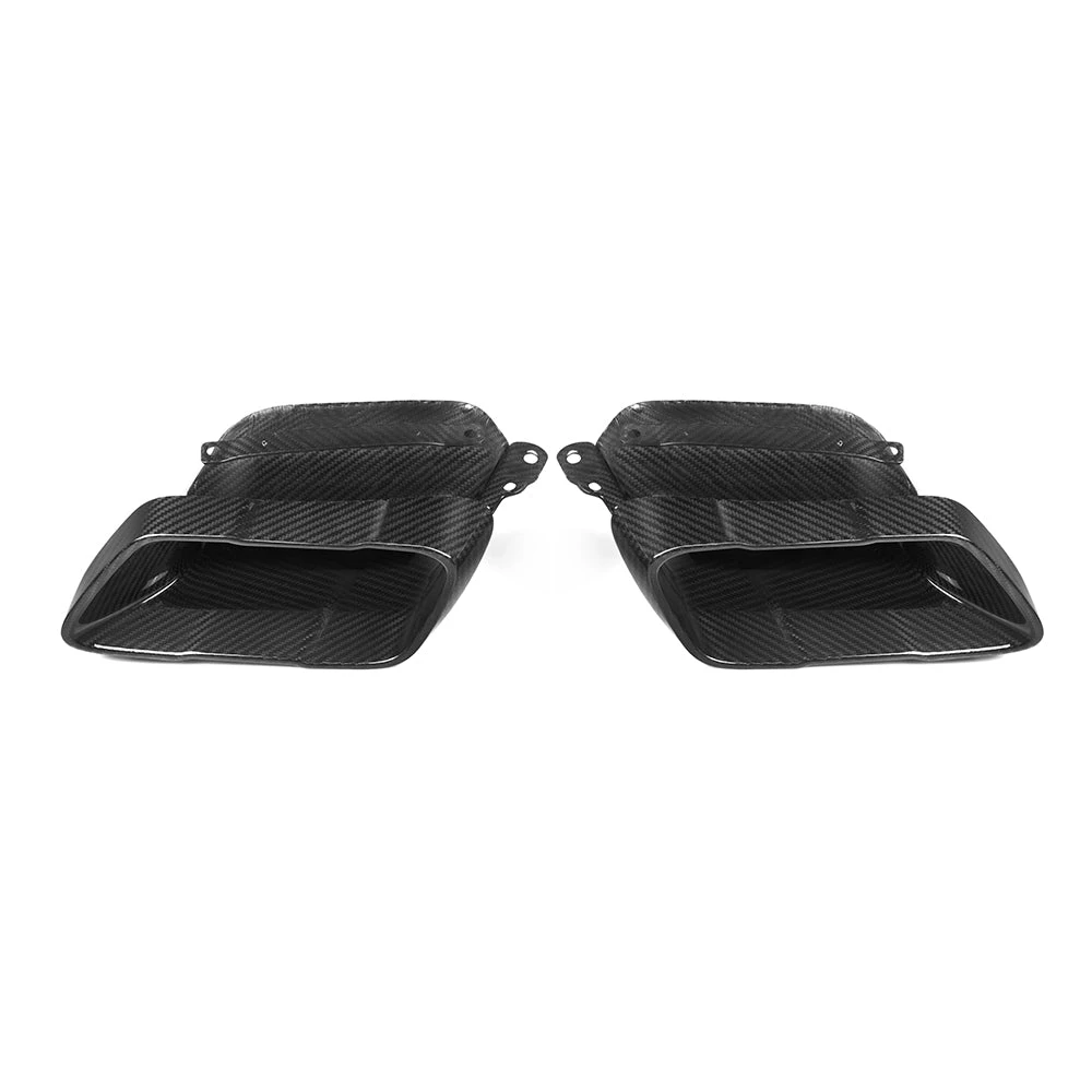 Max Carbon Dry Carbon Auspuffblenden / Endrohrblenden "SQ Style" für BMW X5 G05 Pre-LCI & LCI