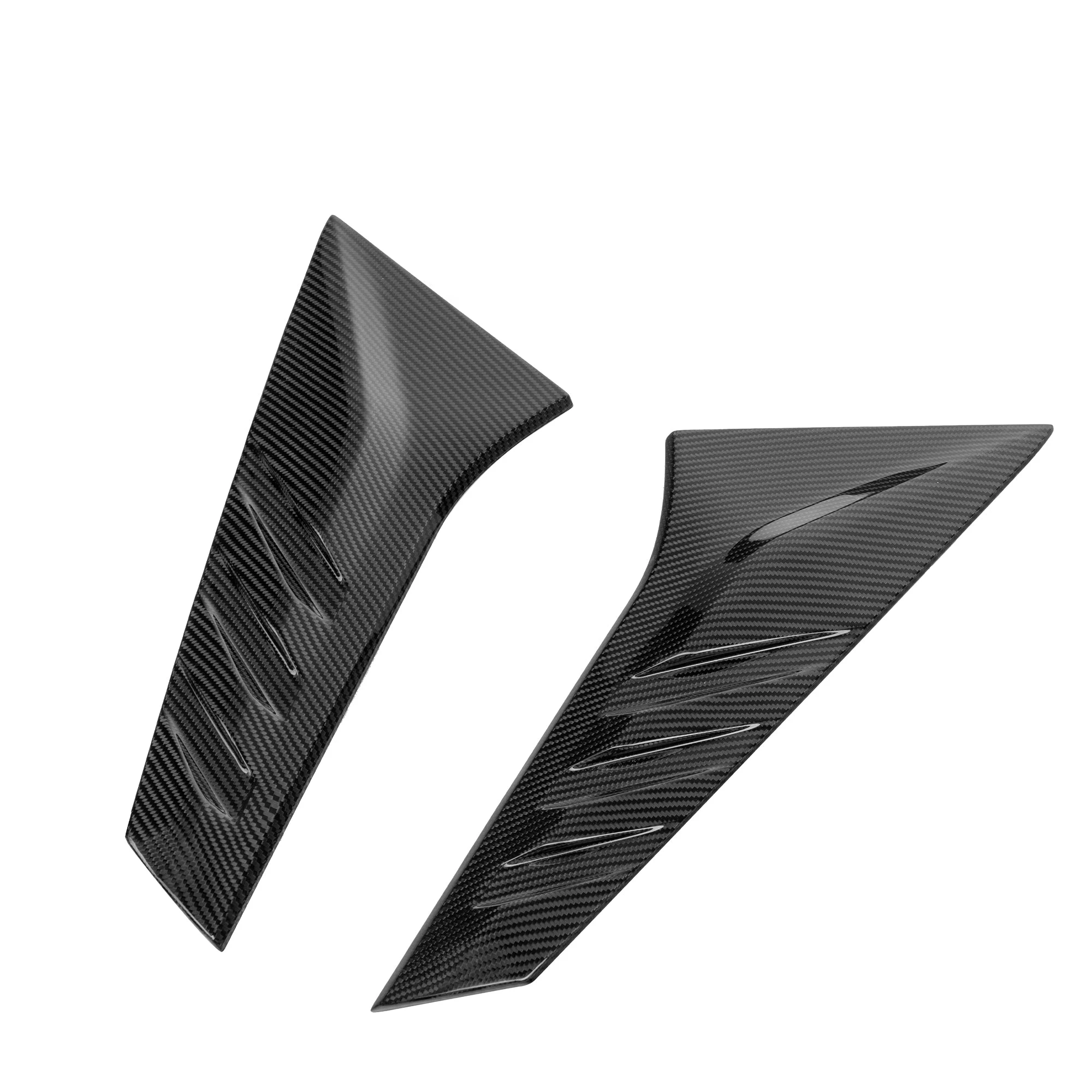 Max Carbon Dry Carbon Heckscheiben Finnen Flaps Aufsatz passend für Audi RS3 8Y Facelift
