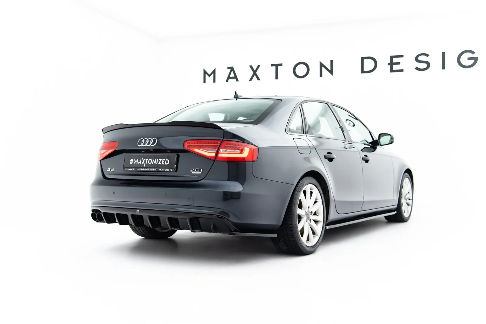 Maxton Design Bodykit-Set für Audi A4 B8 FL (Einseitige – Schwarz glänzend