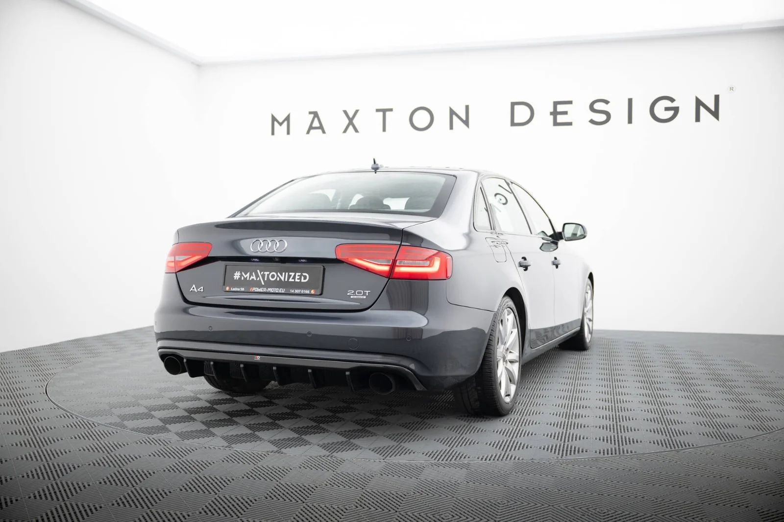 Maxton Design Bodykit-Set für Audi A4 B8 FL (Version Mit – Schwarz glänzend