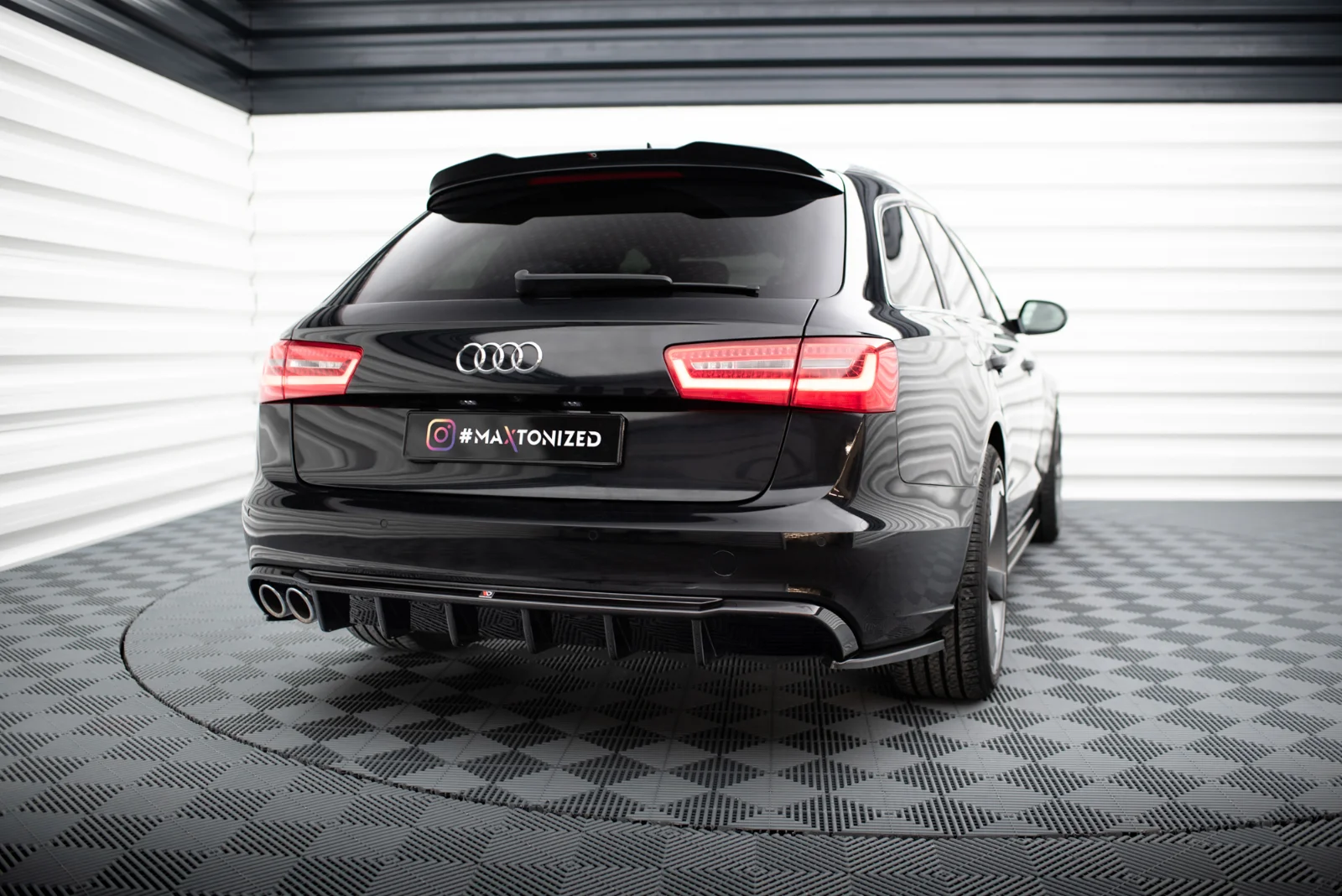 Maxton Design Bodykit-Set für Audi A6 C7 (Einseitige – Schwarz glänzend