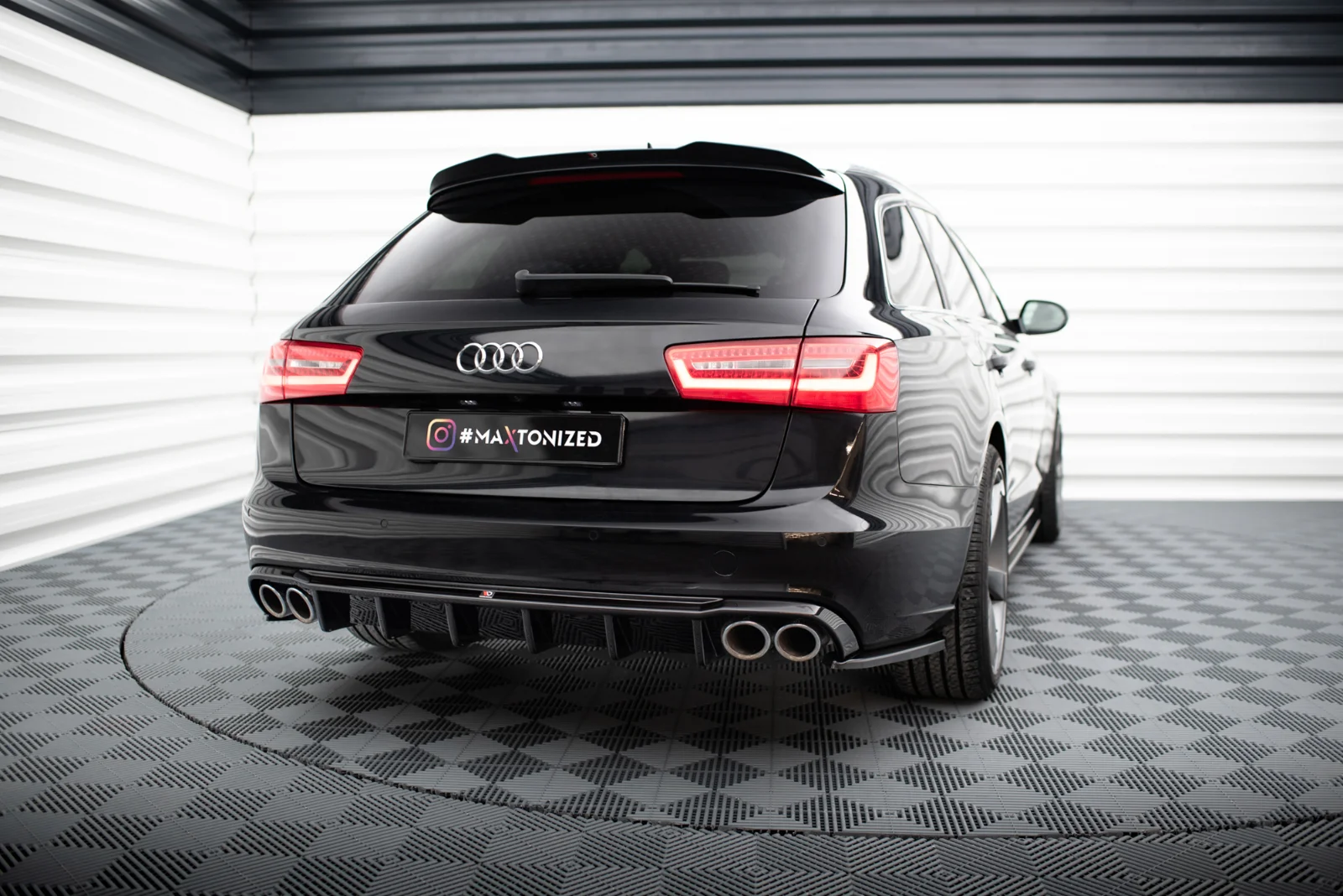 Maxton Design Bodykit-Set für Audi A6 C7 (Version mit – Schwarz glänzend