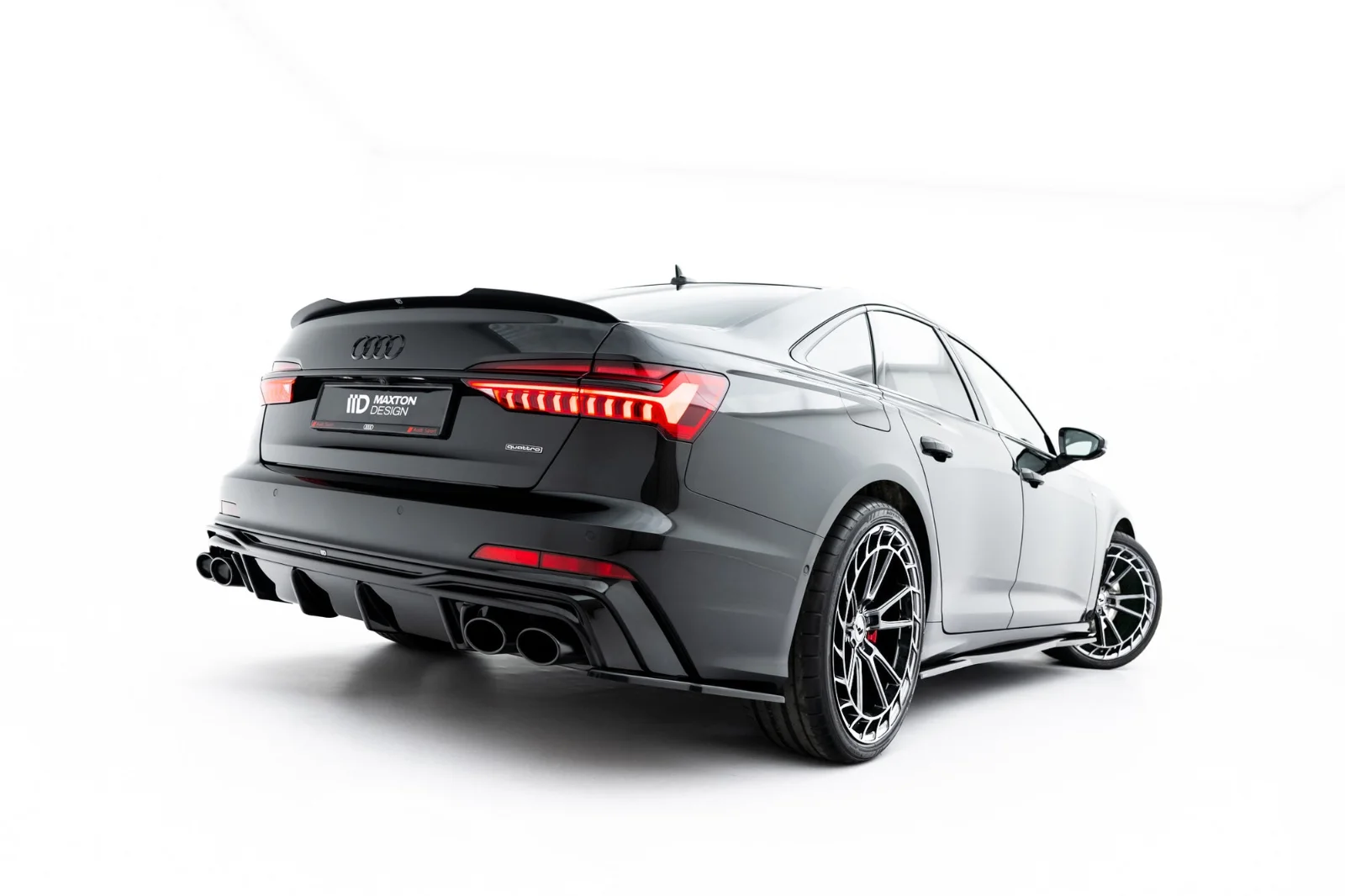 Maxton Design Bodykit-Set für Audi A6 S line S6 C8 FL – Schwarz glänzend – AU-A6-C8-SLINE-RS1G+RS1RG