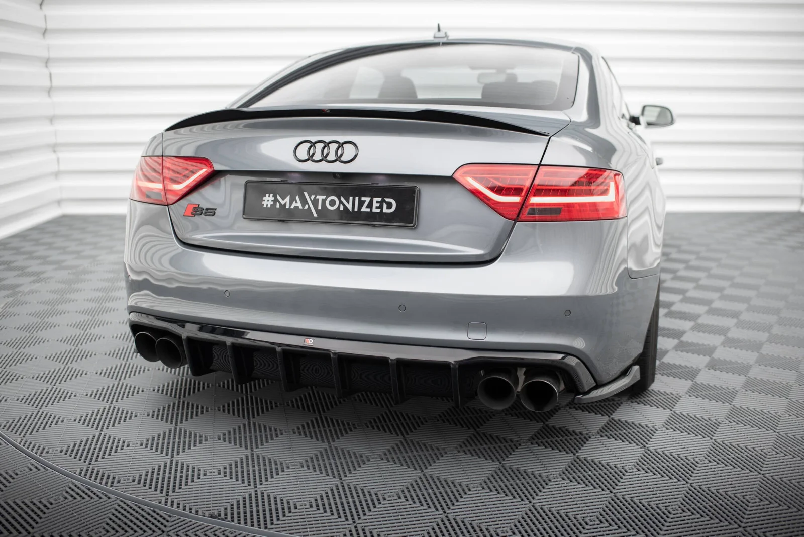 Maxton Design Bodykit-Set für Audi S5 A5 S line 8T FL – Schwarz glänzend – AU-S5-1F-RS1GOO_OO