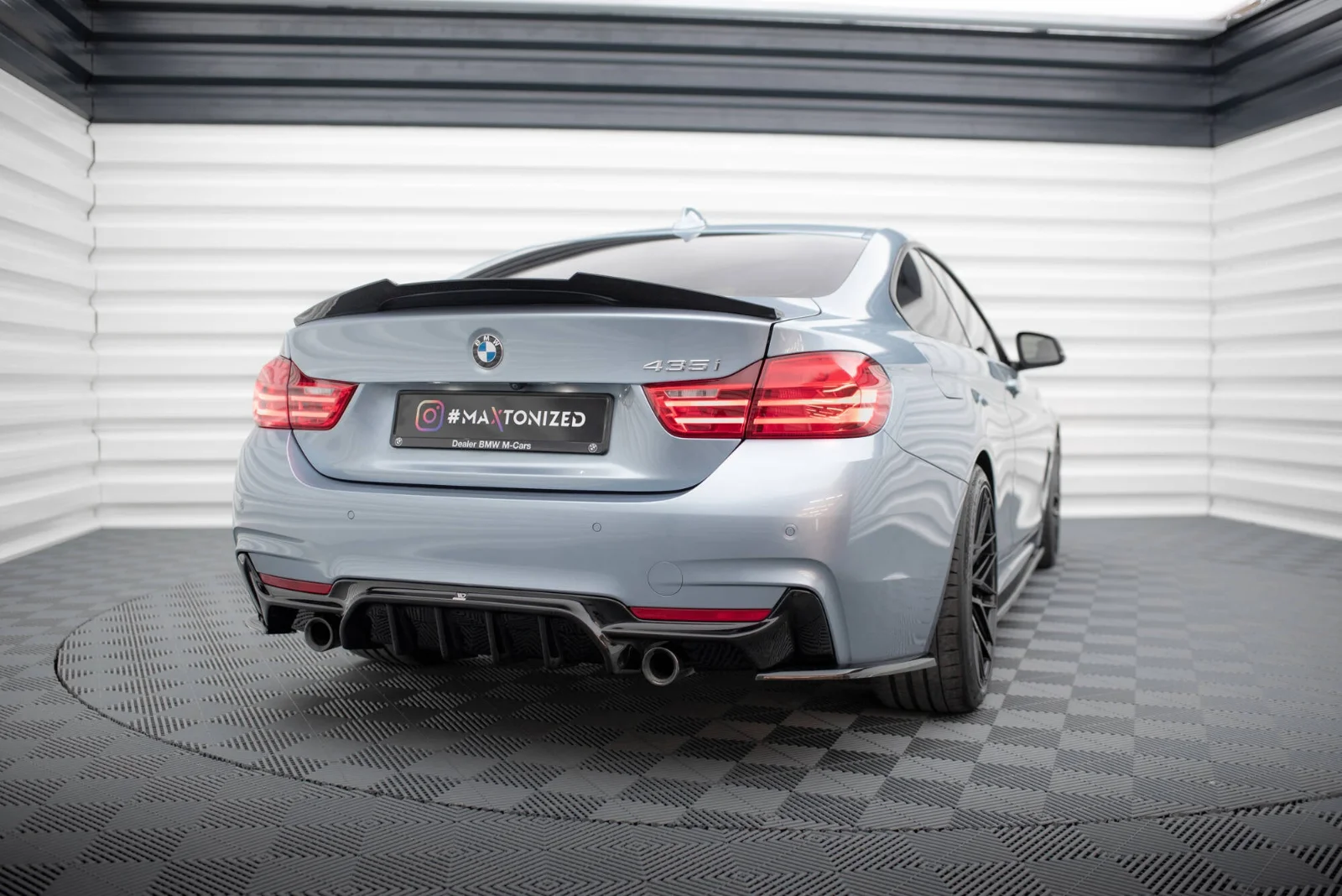 Maxton Design Bodykit-Set für BMW 4er M-Paket F32 F36 F33 – Schwarz glänzend – BM-4-F32-MPACK-RS1GO_O