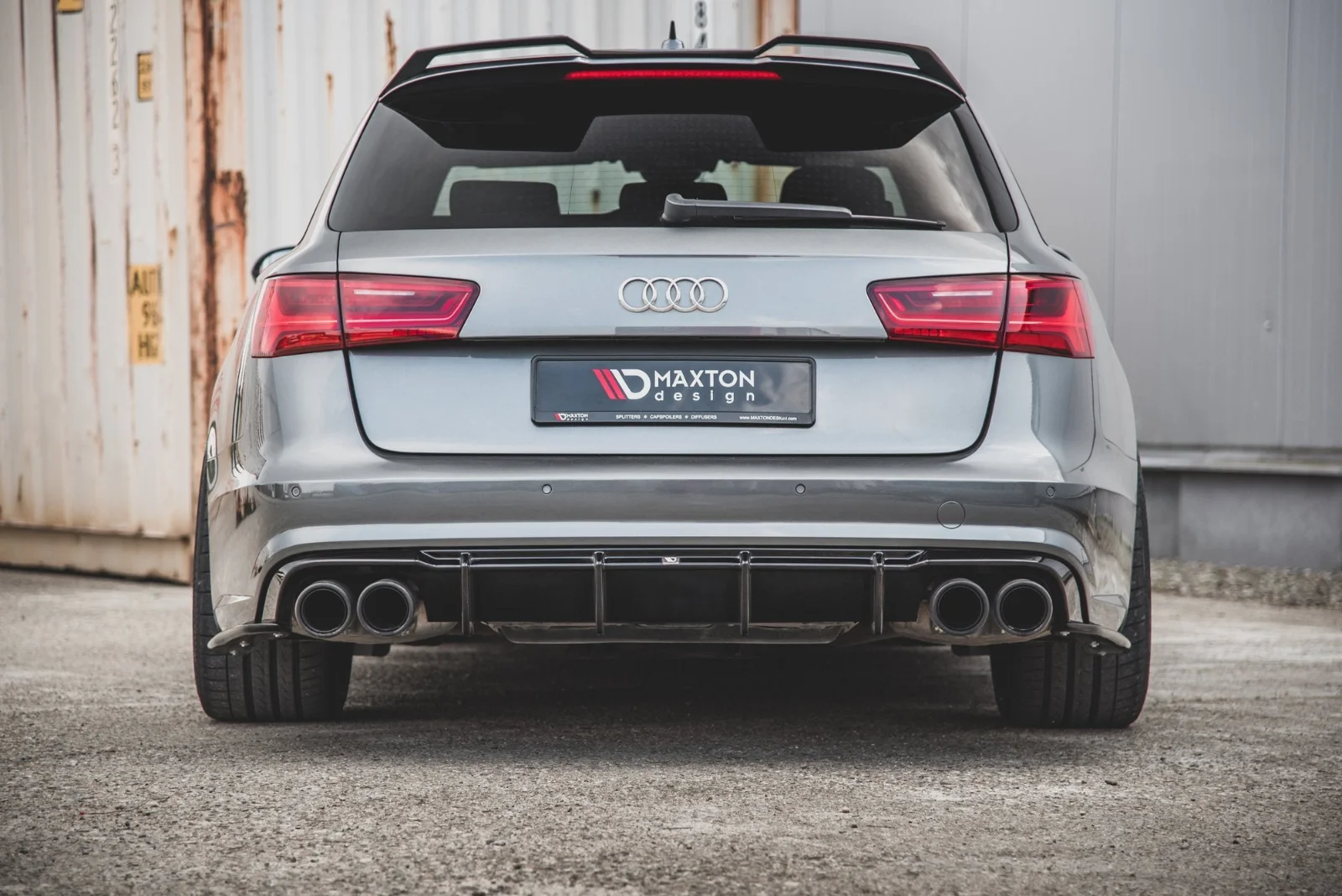 Maxton Design Bodykit-Set V.1 für Audi S6 C7 FL – Schwarz glänzend