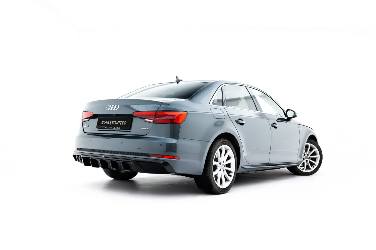 Maxton Design Bodykit-Set V.2 für Audi A4 S line B9 – Schwarz glänzend