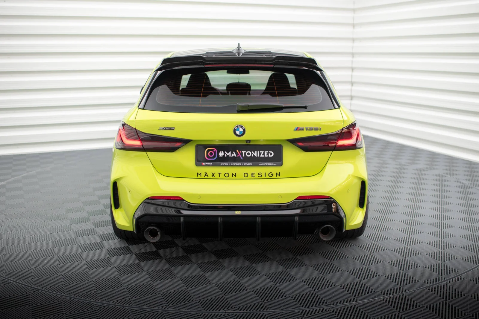 Maxton Bodykit-Set V.3 für BMW 1er F40 M-Paket M135i 128ti – Schwarz glänzend