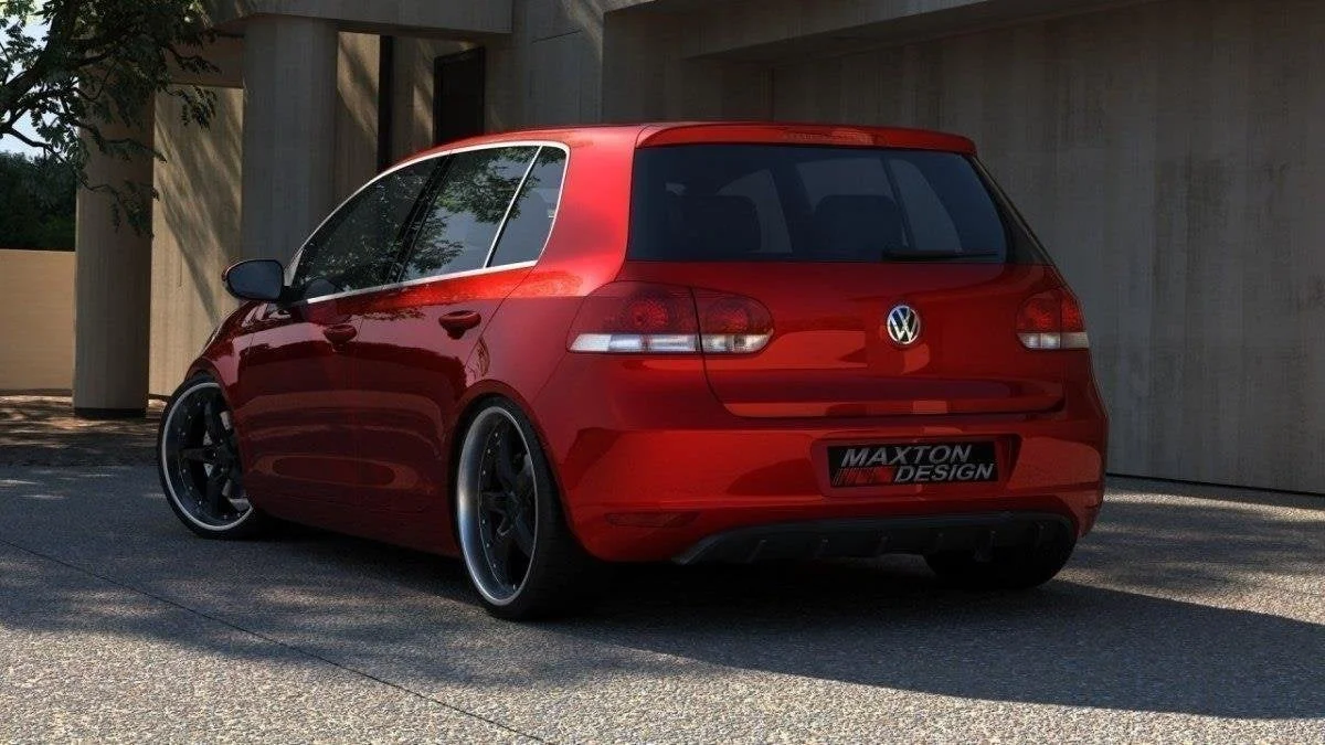 Maxton Design Bodykit-Set für VW Golf 6 bez otworu na Wydech – Schwarz glänzend