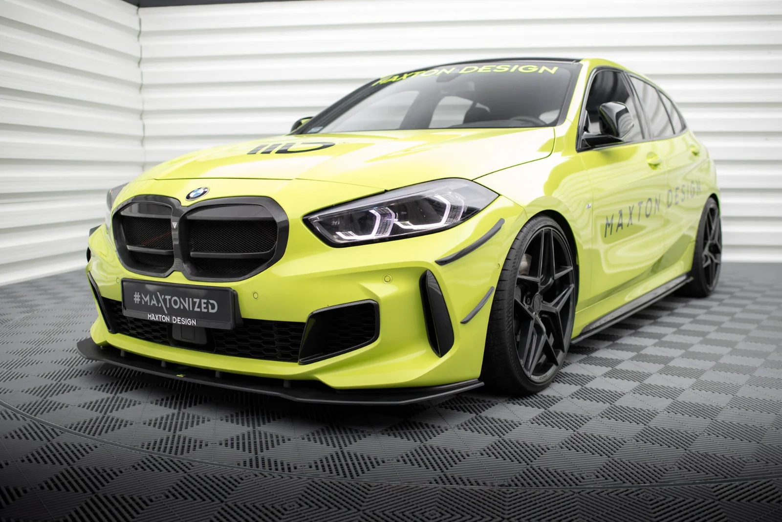 Maxton Design Canards für BMW 1er M-Paket M135i 128ti F40 – Schwarz matt