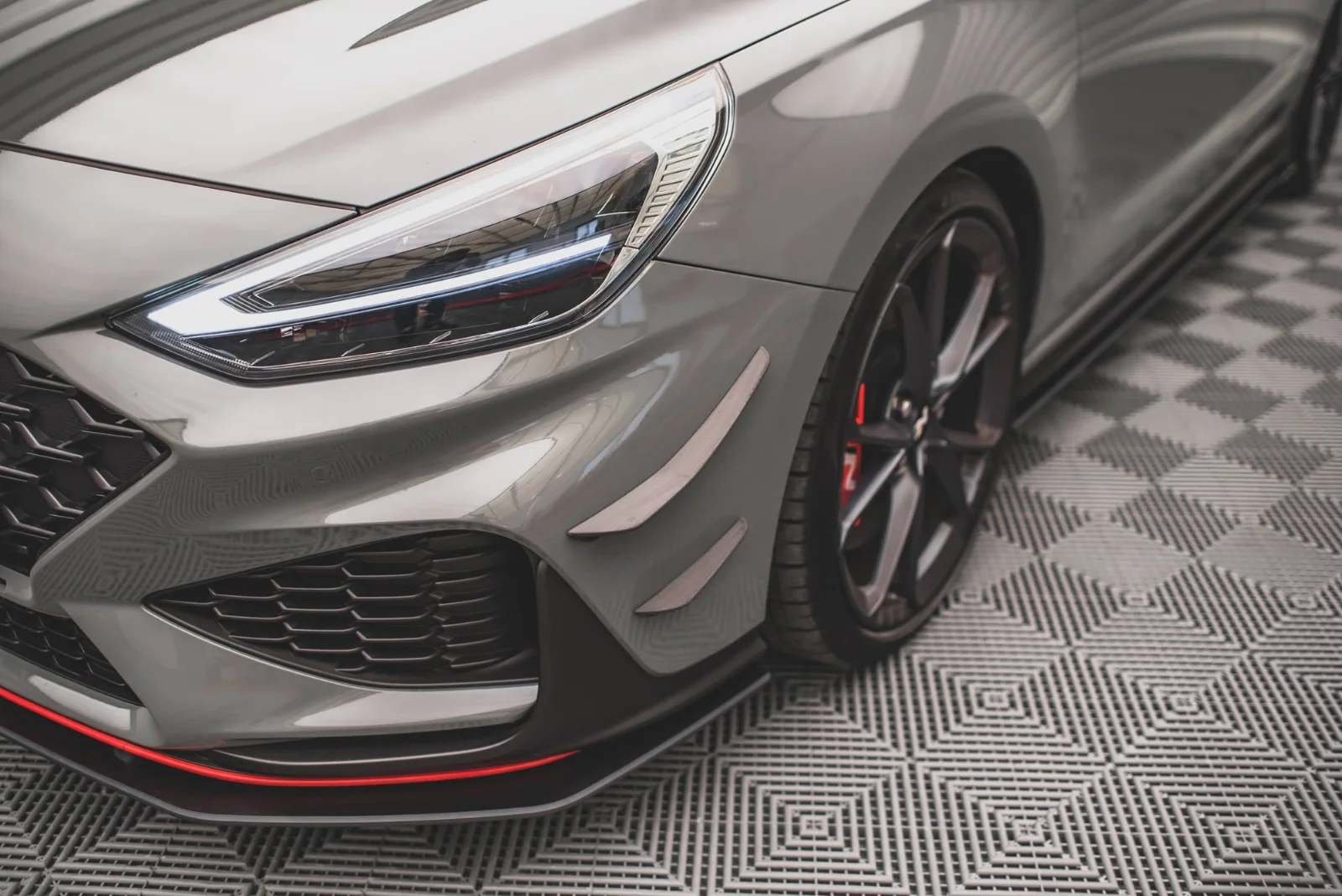 Maxton Design Canards für Hyundai i30 N N-Line Mk3 FL – Schwarz matt