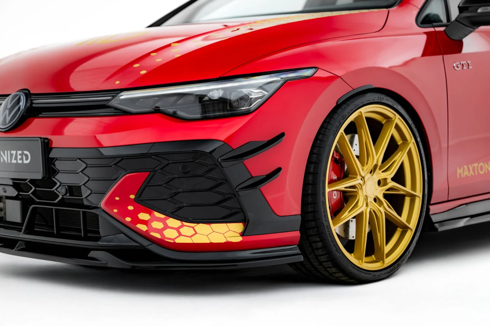 Maxton Design Canards für VW Golf 8 GTI Clubsport FL – Schwarz matt