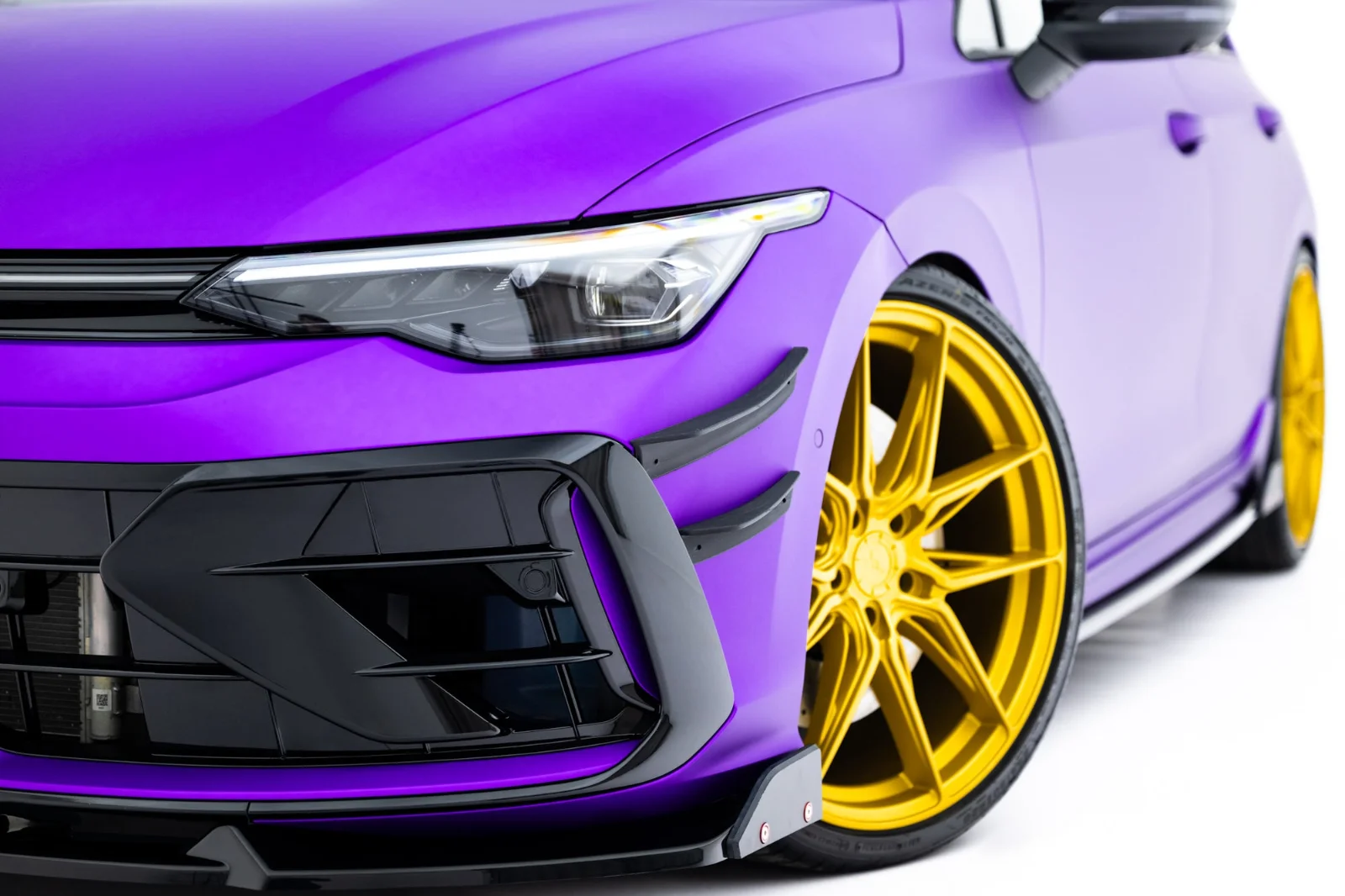 Maxton Design Canards für VW Golf 8 R FL – Schwarz matt