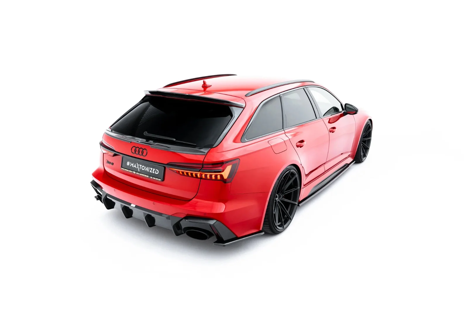 Maxton Design Dachspoiler-Lippe für Audi RS6 C8 FL – Sichtcarbon (Prepreg)
