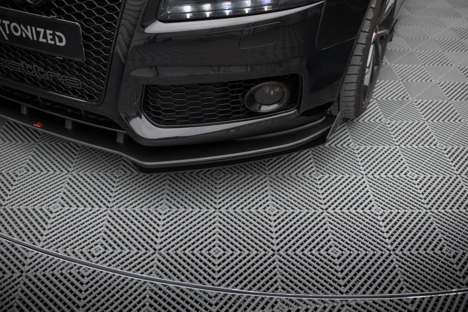 Maxton Design Front-Flaps für Audi S5 A5 S line 8T – Schwarz matt