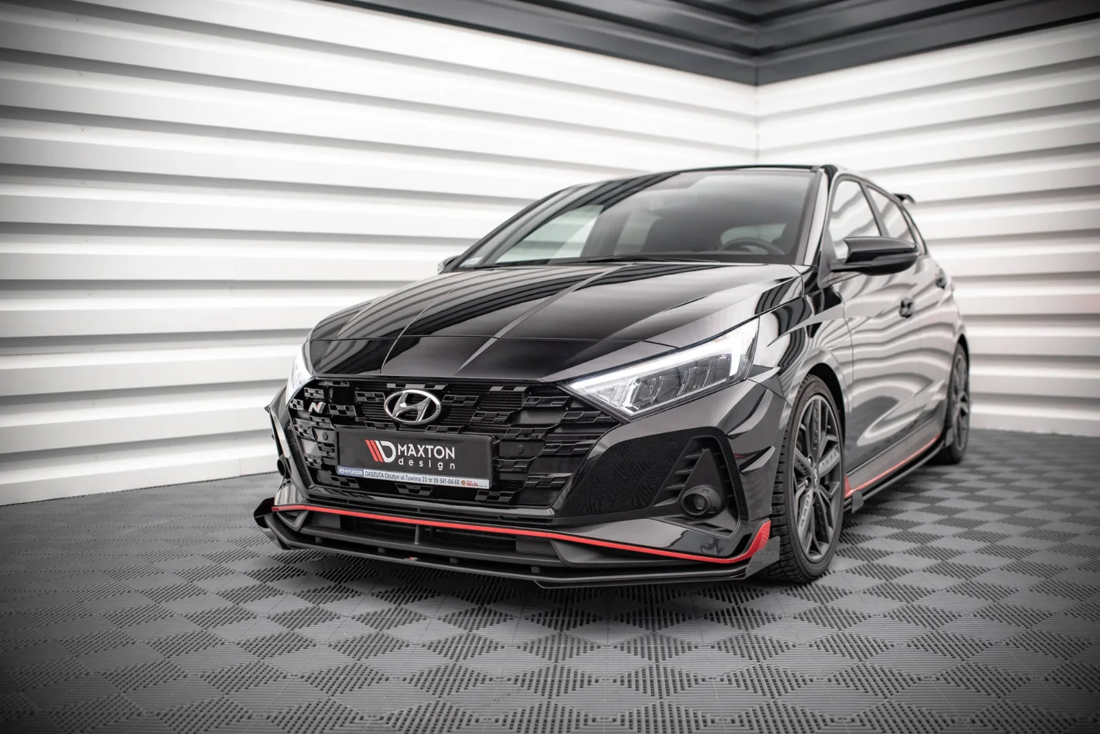 Maxton Design Front-Flaps für Hyundai i20 N Mk3 – Schwarz matt