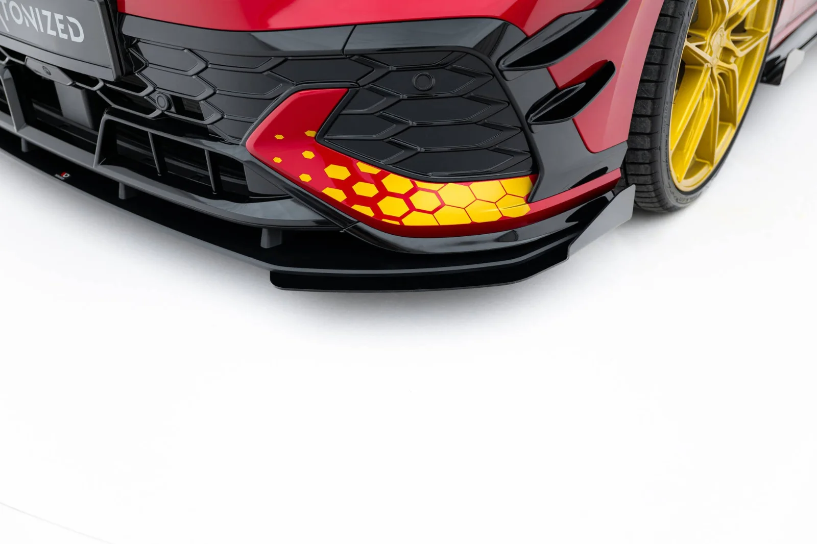 Maxton Design Front-Flaps für VW Golf 8 GTI Clubsport FL – Schwarz matt
