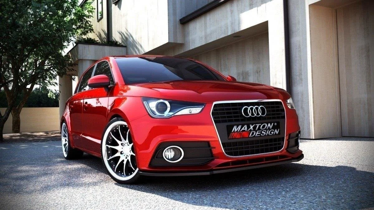 Maxton Design Frontsplitter für Audi A1 8X – Schwarz glänzend