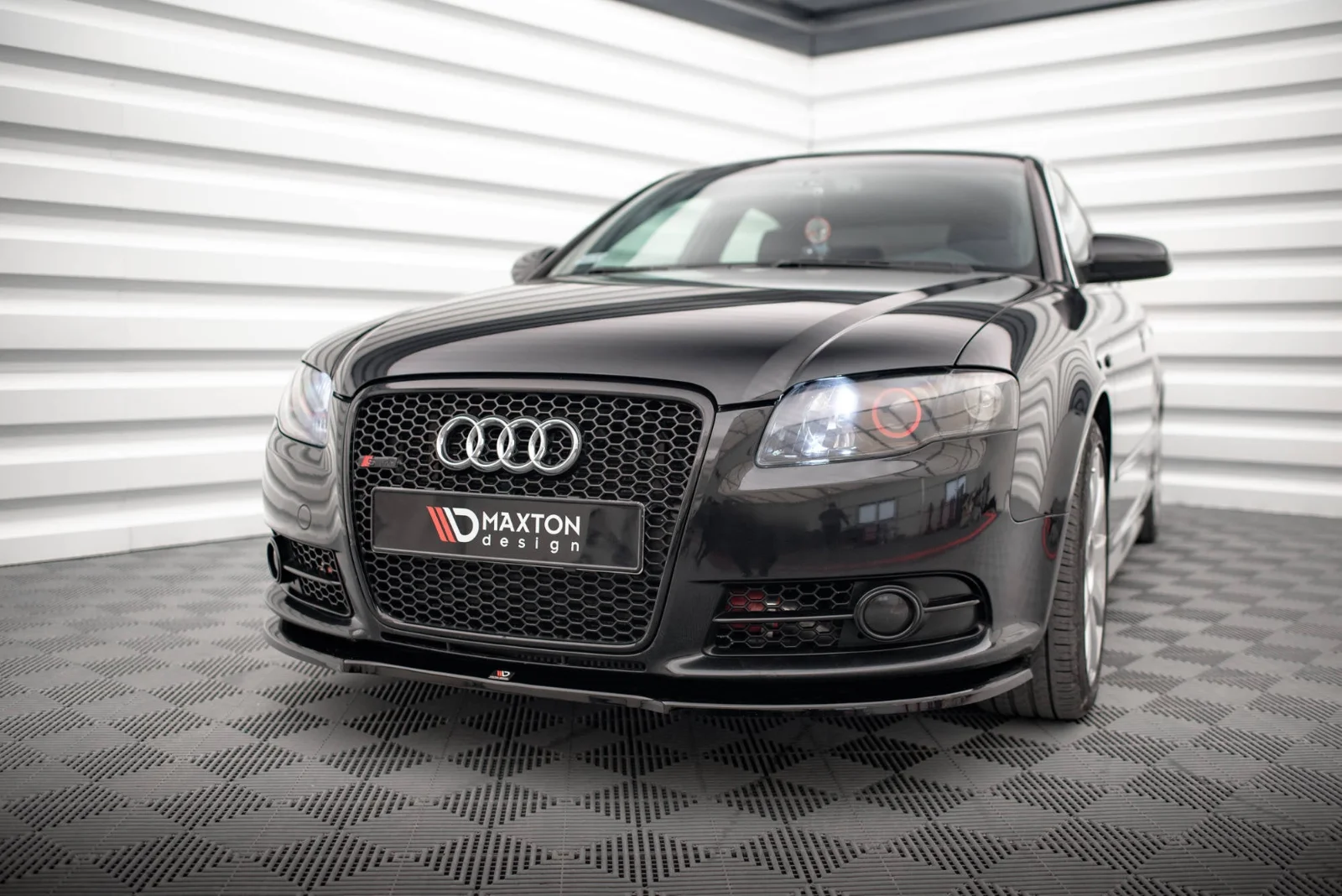 Maxton Design Frontsplitter für Audi A4 S line B7 – Schwarz glänzend