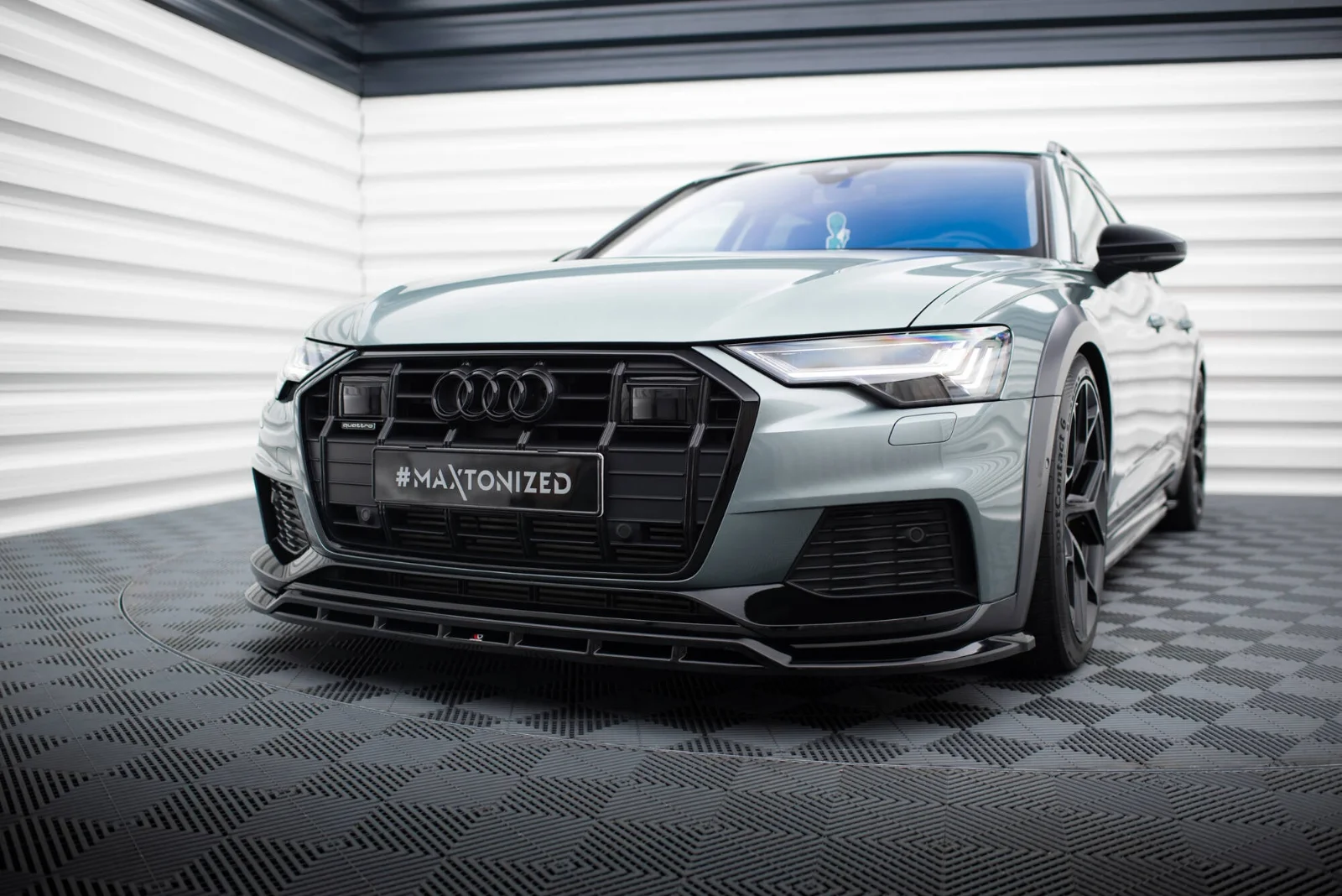 Maxton Design Frontsplitter für Audi A6 Allroad C8 – Schwarz glänzend