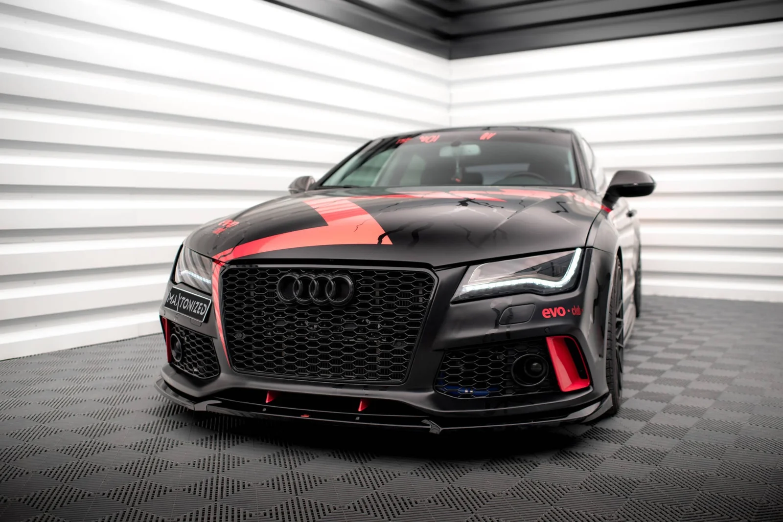 Maxton Design Frontsplitter für Audi A7 RS7 Look C7 – Schwarz glänzend