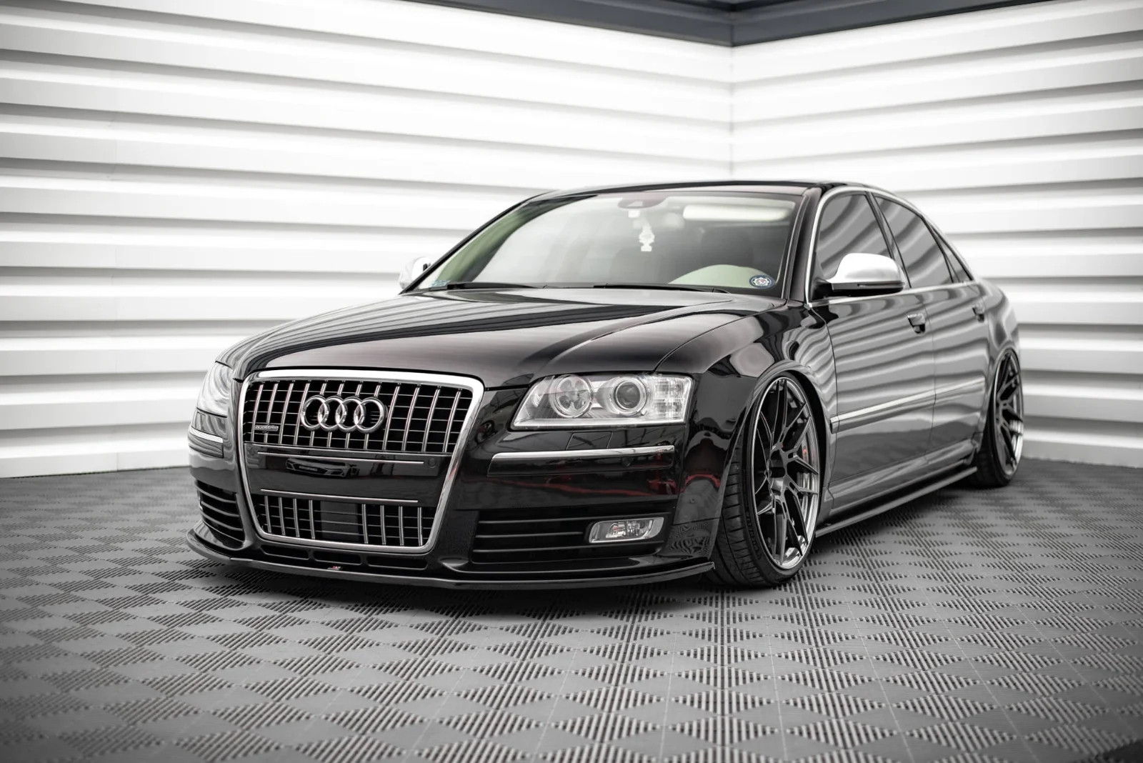 Maxton Design Frontsplitter für Audi S8 D3 – Schwarz glänzend