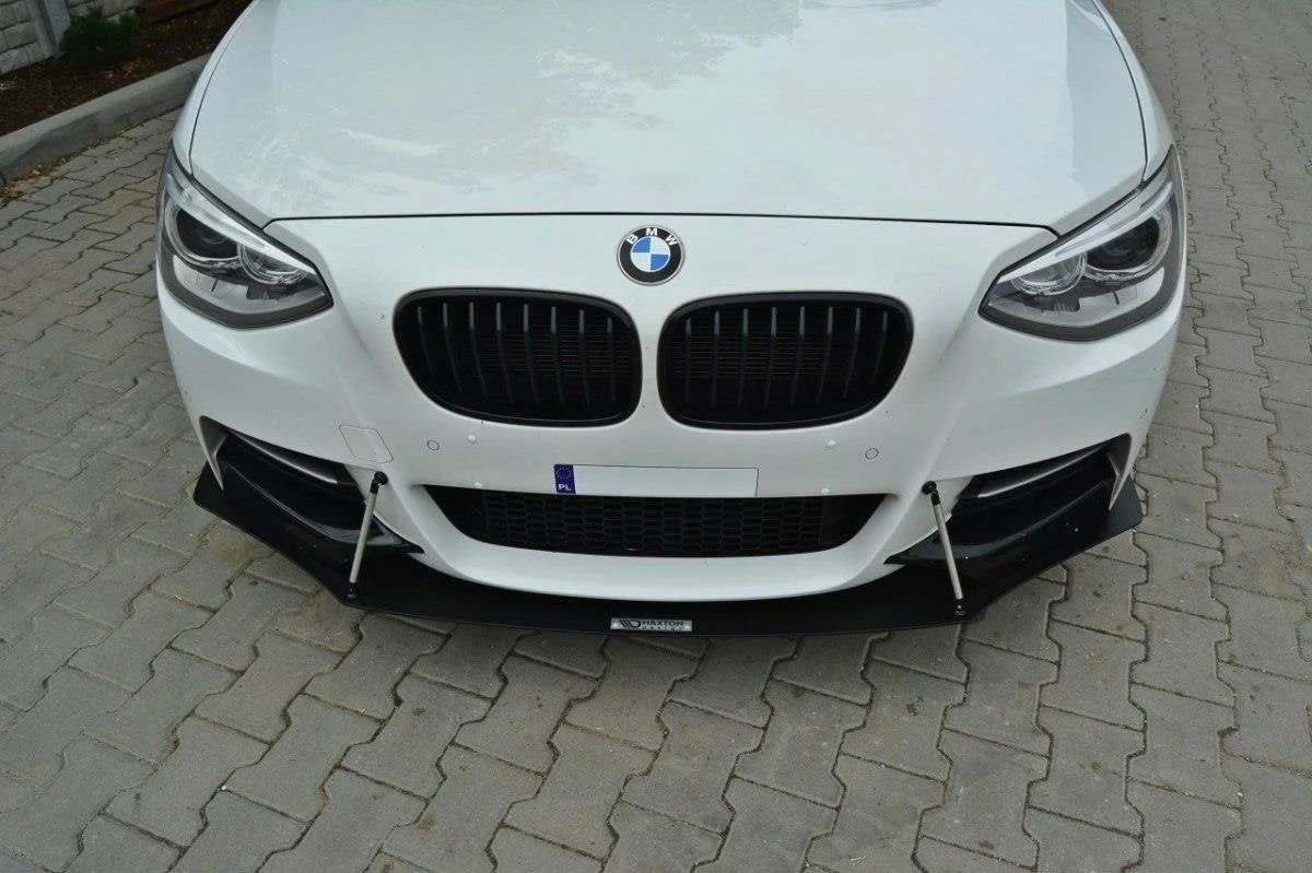 Maxton Design Frontsplitter für BMW 1er F20 M-Power – Schwarz matt