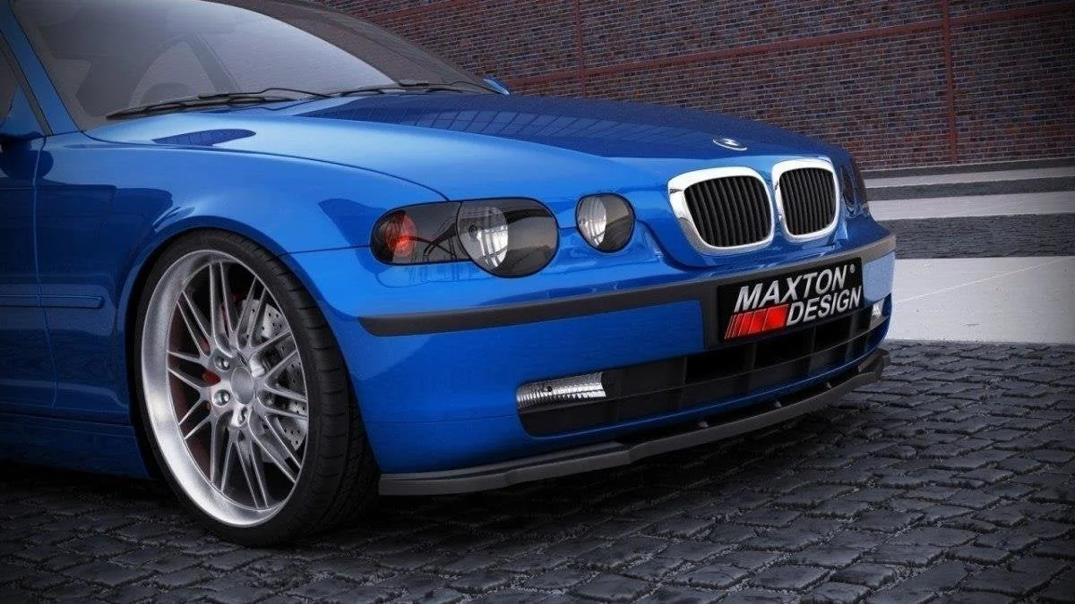 Maxton Design Frontsplitter für BMW 3er E46 COMPACT – Schwarz glänzend