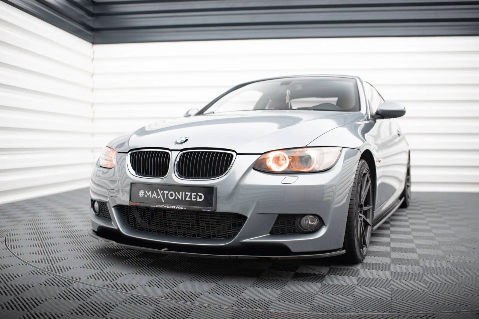 Maxton Design Frontsplitter für BMW 3er M-Paket E92 – Schwarz glänzend