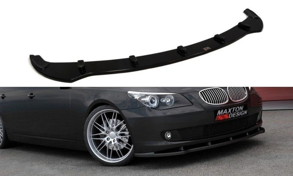 Maxton Design Frontsplitter für BMW 5er E60 E61 (Nach FL) – Schwarz glänzend