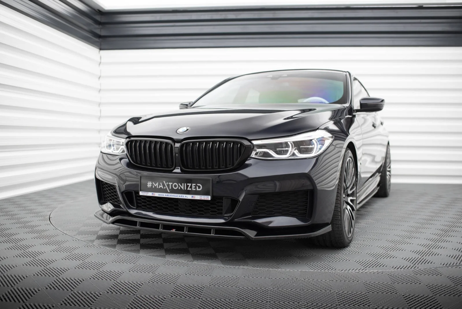 Maxton Design Frontsplitter für BMW 6er GT M-Paket G32 – Schwarz glänzend