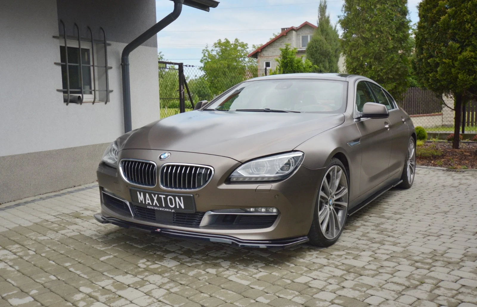 Maxton Design Frontsplitter für BMW 6er – Schwarz glänzend