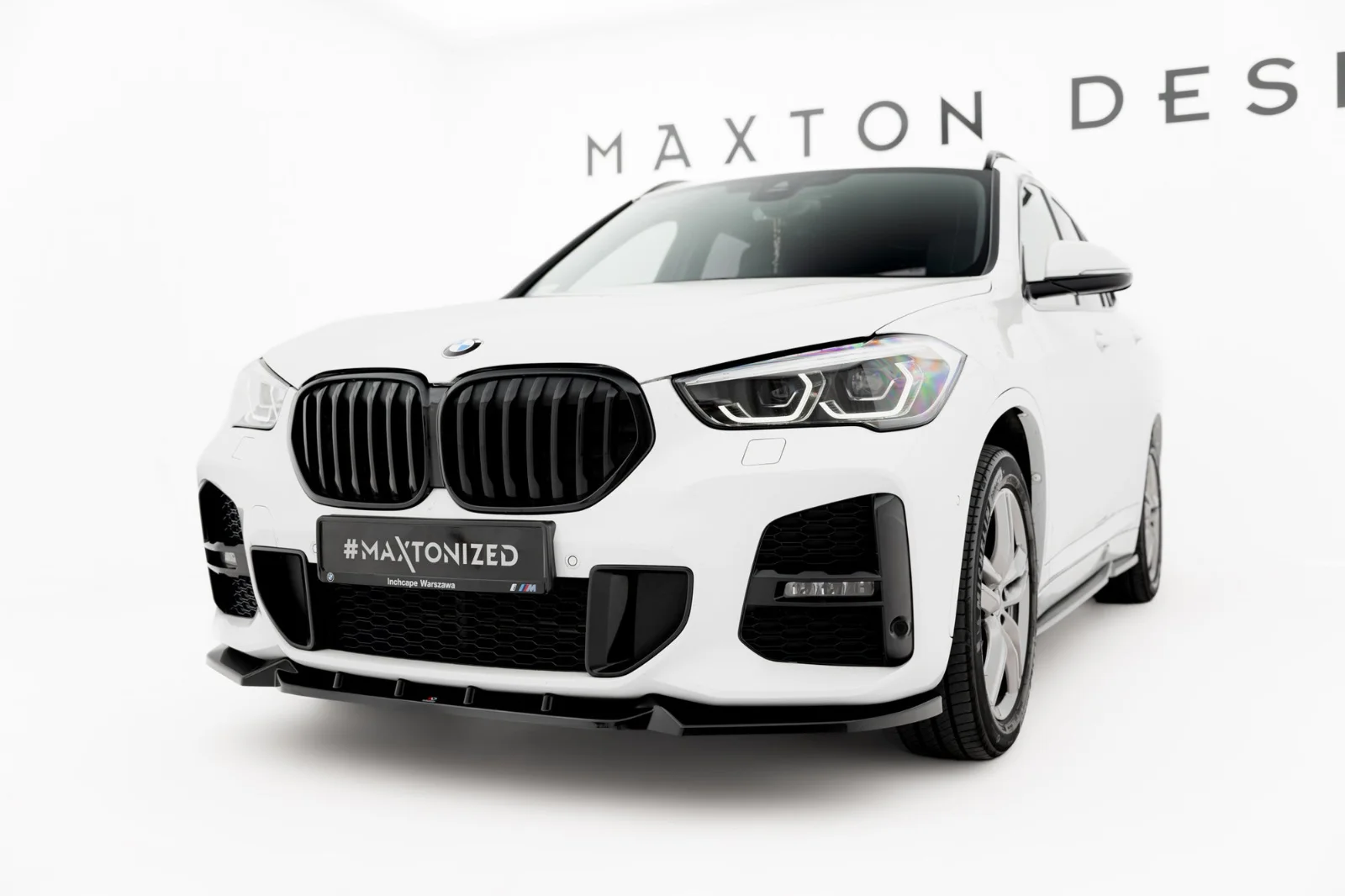 Maxton Design Frontsplitter für BMW X1 M-Paket F48 FL – Schwarz glänzend