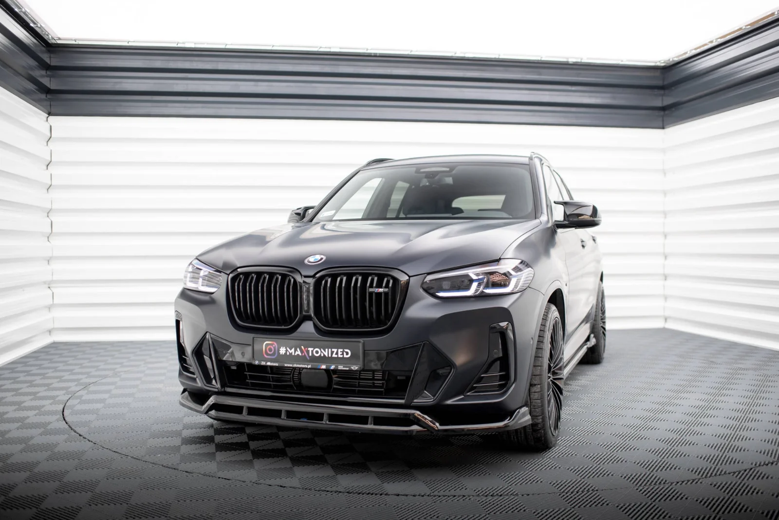 Maxton Frontsplitter für BMW X3 M-Paket G01 FL iX3 G08 – Schwarz glänzend