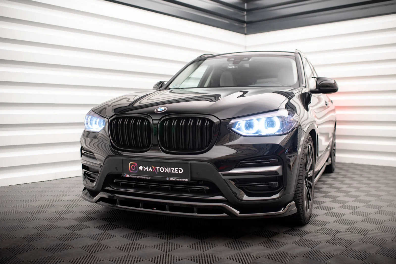 Maxton Design Frontsplitter für BMW X3 x-Line G01 – Schwarz glänzend