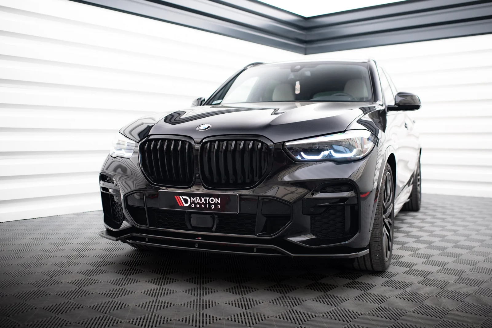 Maxton Design Frontsplitter für BMW X5 G05 M-Paket – Schwarz glänzend