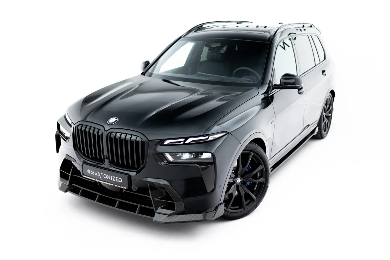 Maxton Design Frontsplitter für BMW X7 M-Paket G07 FL – Sichtcarbon (Prepreg)