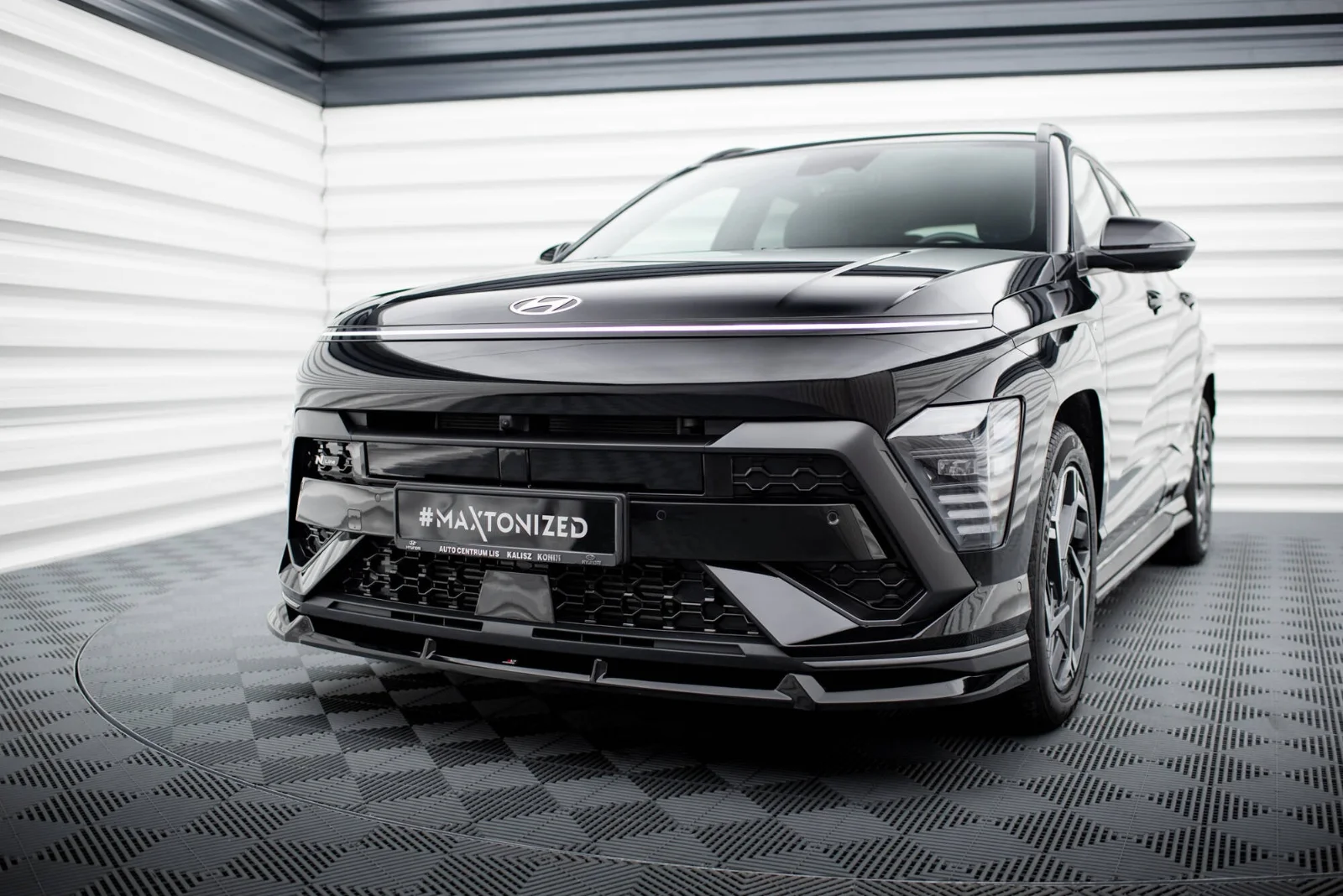 Maxton Design Frontsplitter für Hyundai Kona N-Line Mk2 – Schwarz glänzend